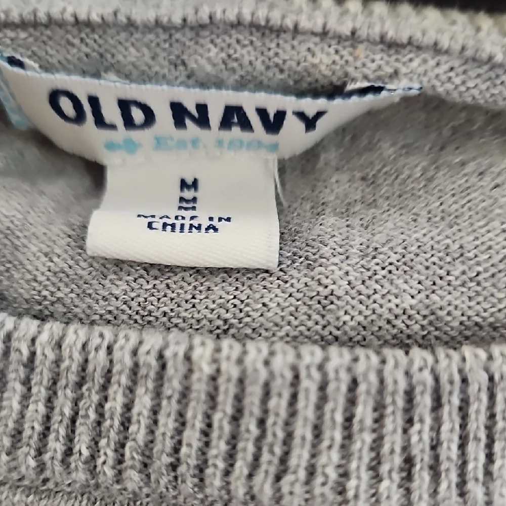 Old Navy Gray Owl Girls Sweater Size Medium